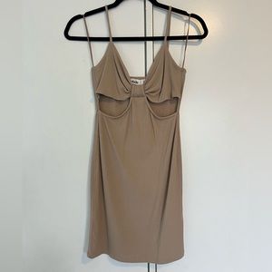 Elodie Tan Cut- Out Dress
